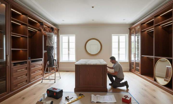 Pose de dressing à Nevers