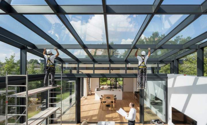 Pose de verrière à Bourges